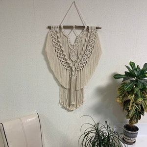 Textile wall hanging   mini macrame wall hanging  small macrame wall hanging