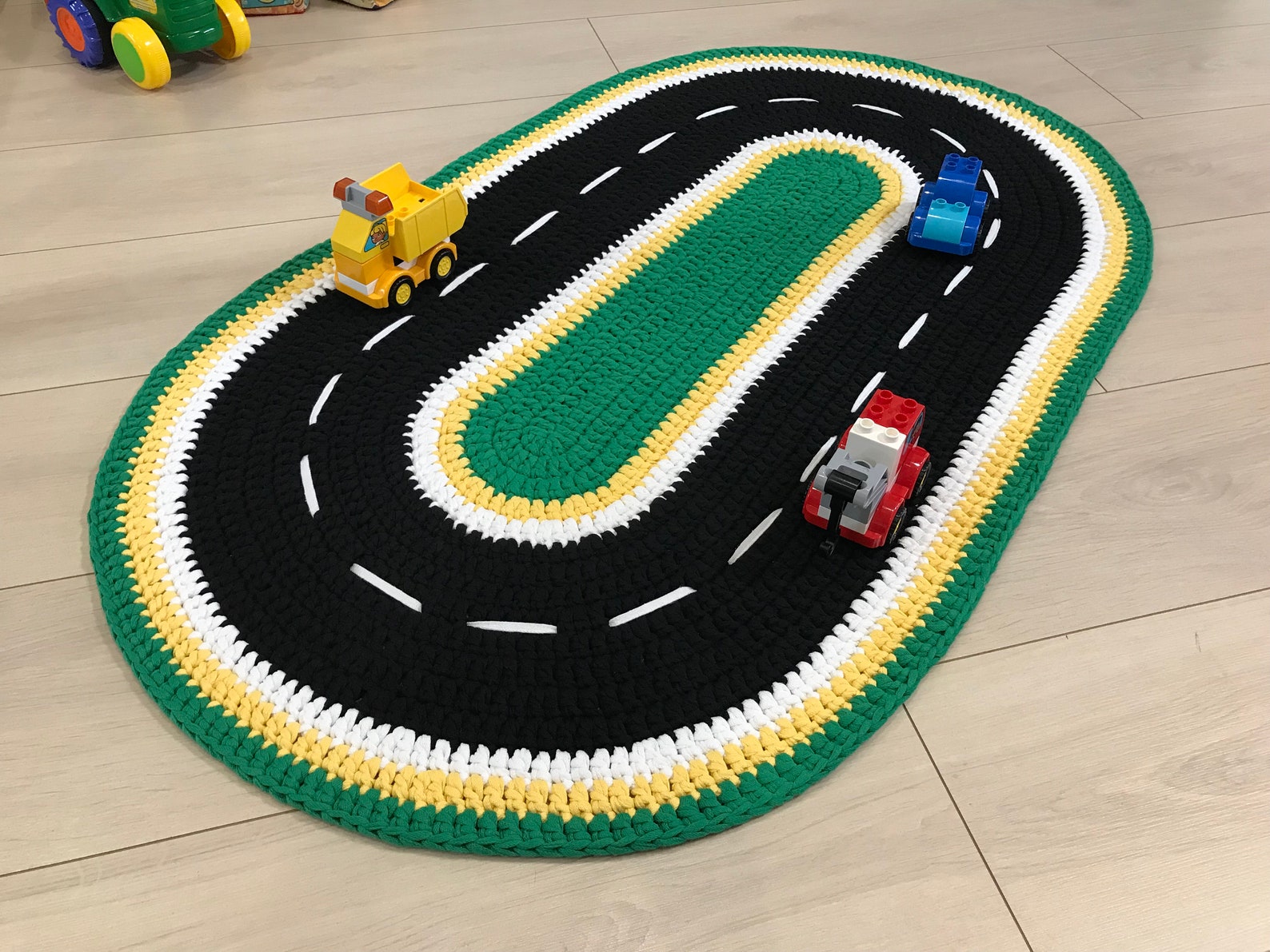 Race Road Track Toddler Play Mat Play Mat Car Race Car Track Etsy