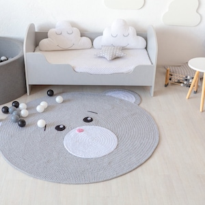 Kinderdecke BabyTeppich Für Kinder Kinder Teppich Für Kinder Baby Teppich Gehäkelt Bär Teppich Häkelteppich Häkelteppich Teddybär Kinderzimmer Teppich