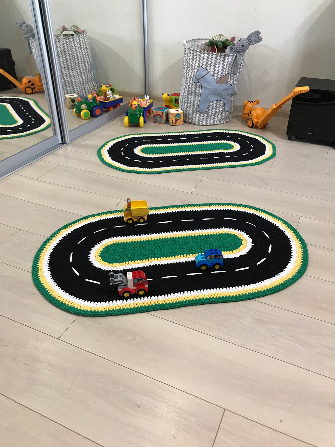 Race road track Toddler play mat Play mat car Race car track Etsy
