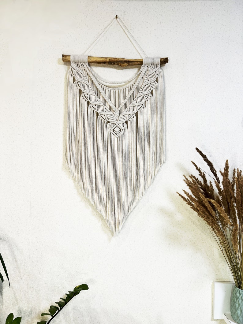 Macrame Wall Hanging Macrame Backdrop Boho Decor Wall Art Etsy