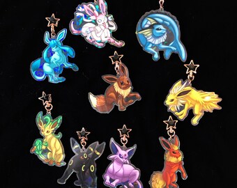 Eeveelution-Acrylic Charms