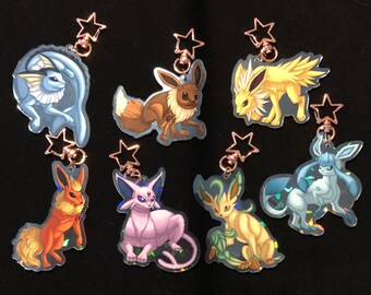 Eeveelution-Acrylic Charm *First Batch Clearence*
