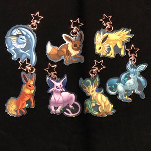 Eeveelution-Acrylic Charm *First Batch Clearence*