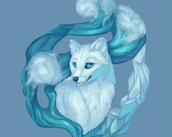Elemental Fox- Water and Ice