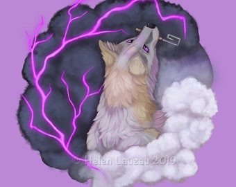 Elemental Fox- Wind and Thunder