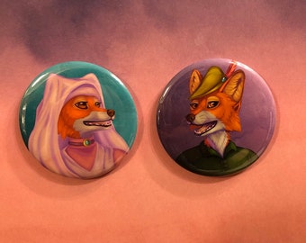 Robin Hood & Maid Marian-Buttons