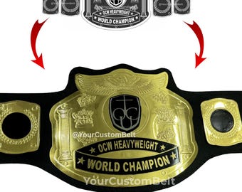 YourCustomBelt Handmade Customized Championship Title Belt OCW HEAVYWEIGHT WORLD Champion Award Custom Wrestling Belt