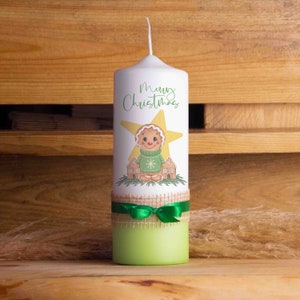 Christmas candle gingerbread | Advent candles | 20 cm high | 7 cm diameter | Christmas candles | Advent | Gingerbread