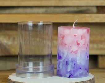 Molde para velas - vela cilíndrica | 70x100mm | Accesorios para velas | Verter velas | Cilindro en forma de vela