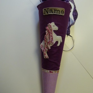 School cone sugar cone school enrollment horse with name