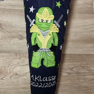 Ninja school cone sugar cone with pennant chain name