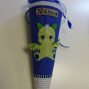 School cone sugar cone school enrollment dragon with name