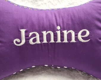 Reading bone with name Reading pillow Book pillow Neck pillow Tablet pillow