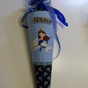 School Bag Sugar Bag Enrollment Mermaid with Dolphin by Name