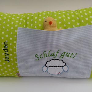 Kuschelkissen Geburt Taufe mit Namen Bild 3