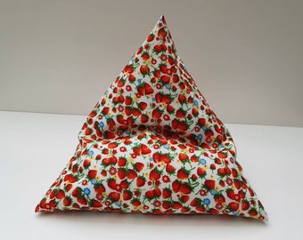 Pyramid Pillow Tablet Pillow Book Pillow Reading Pillow Strawberries for Tablet / Book