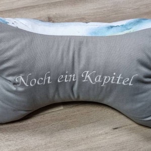 Reading bones reading pillow book pillow neck pillow tray pillow maritime with name