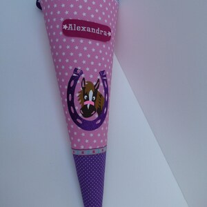 School cone sugar cone school enrollment horse with name