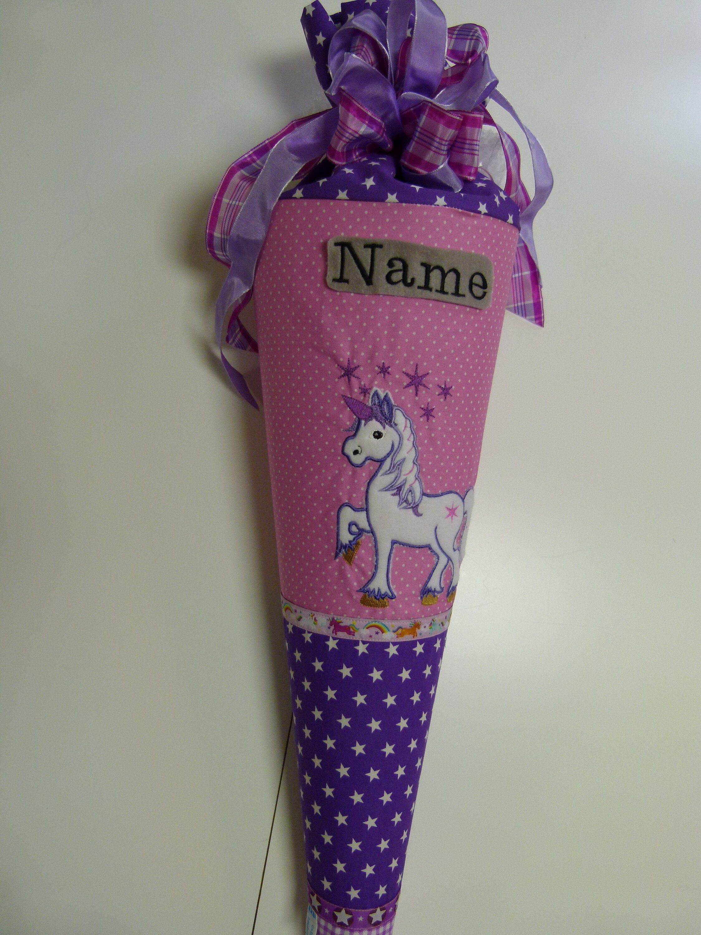 Schultüte Zuckertüte Einschulung Einhorn mit Namen Etsy