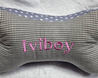 Personalized reading pillow, book pillow, neck pillow, tray pillow