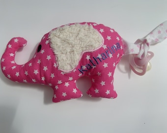 Eléphant peluche avec son nom