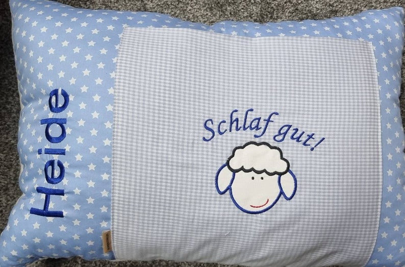 Kuschelkissen Geburt Taufe mit Namen Bild 6