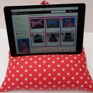 Pyramid Pillow Tablet Pillow Book Cushion Reading Pad Stars for Tablet/Book image 1