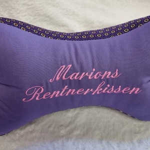 Reading bone with name in cursive reading pillow book pillow neck pillow tablet pillow