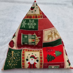 Pyramid Pillow Tablet Pillow Book Cushion Christmas Time for Tablet/Book