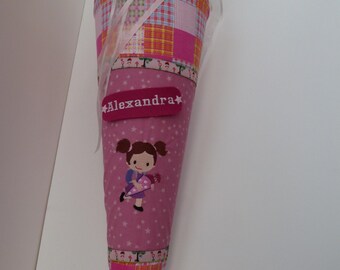 School cone sugar cone school enrollment schoolchild girl with name