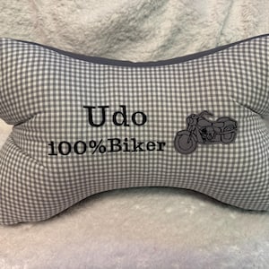 Reading Bone Biker with Name Reading Pillow Book Pillow Neck Pillow Tablet Pillow