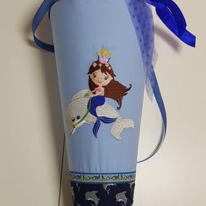 School cone sugar cone school enrollment mermaid with name