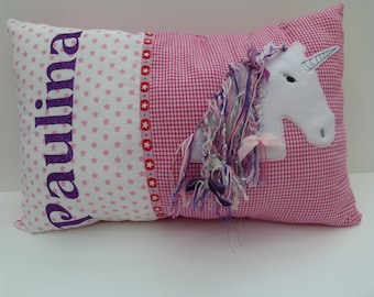 Kuschelkissen Einhorn mit Namen