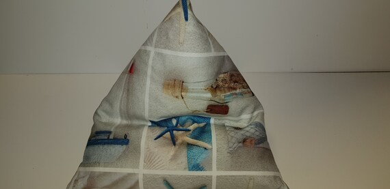Pyramid Pillow Tabletkissen Book Pillows Maritime For Tablet Etsy
