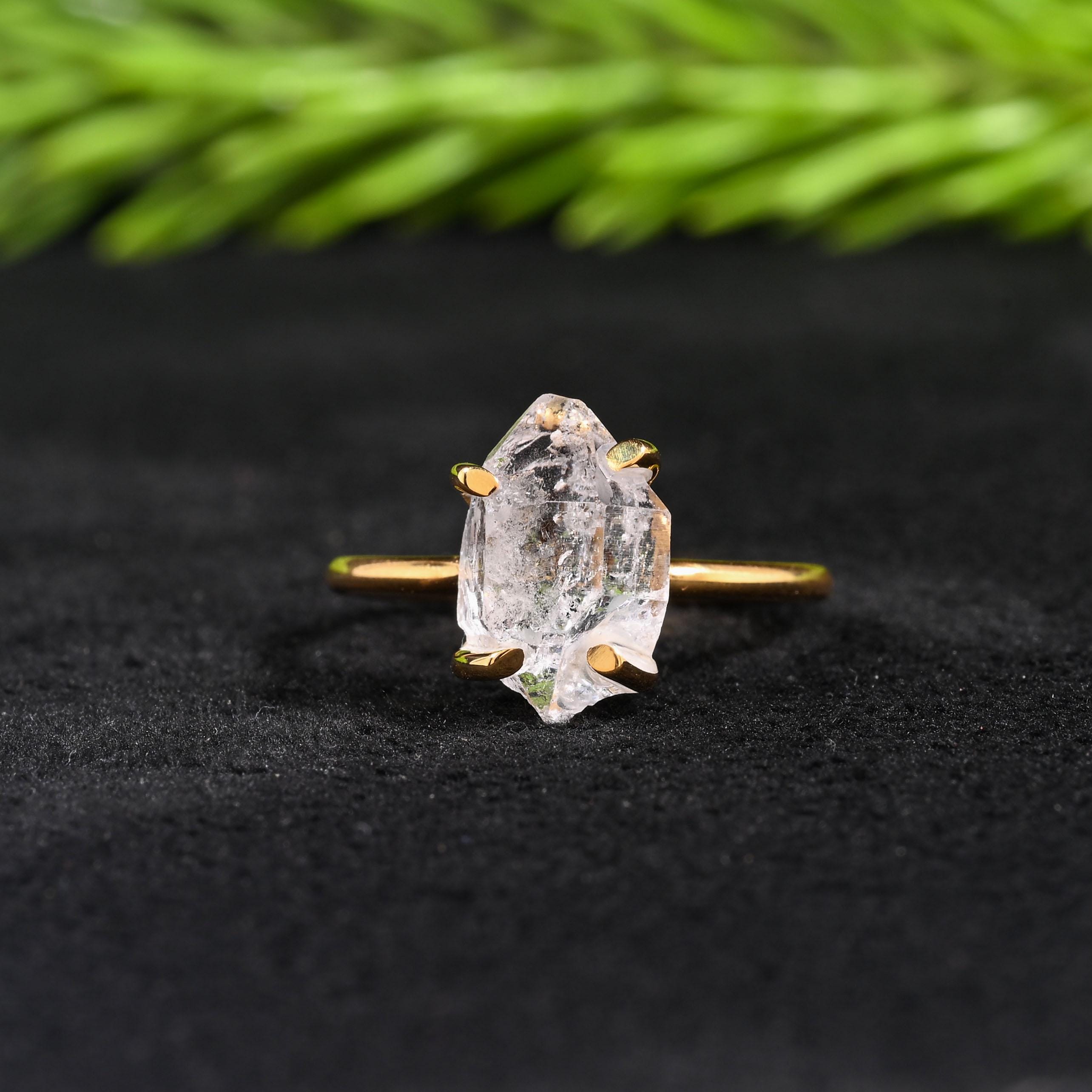 Raw Diamond Ring - Etsy Canada
