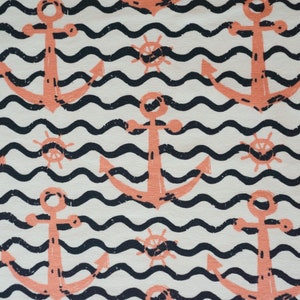 Jersey Sailor Scene Anker Navy / apricot Bild 2