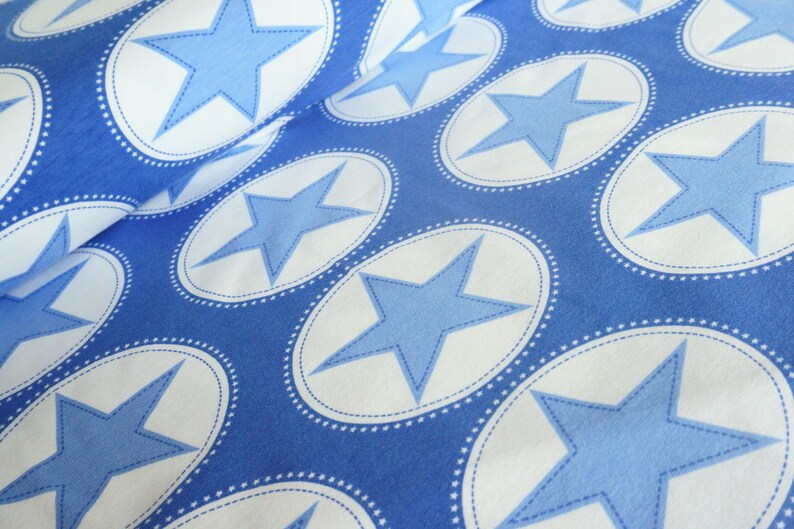 Maxi stars Biojersey Dreamy blue-Staghorn image 1