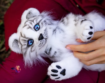 snow tiger stuffed animal