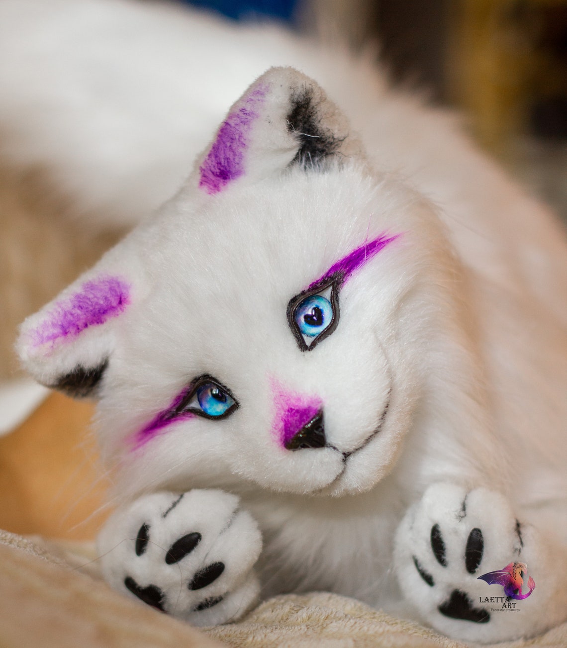 Wolf animal Art doll Wolf collectibles Poseable art doll Wolf Etsy