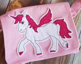 Embroidery file, embroidery design, unicorn horse, 13x18 - 5x7 inches