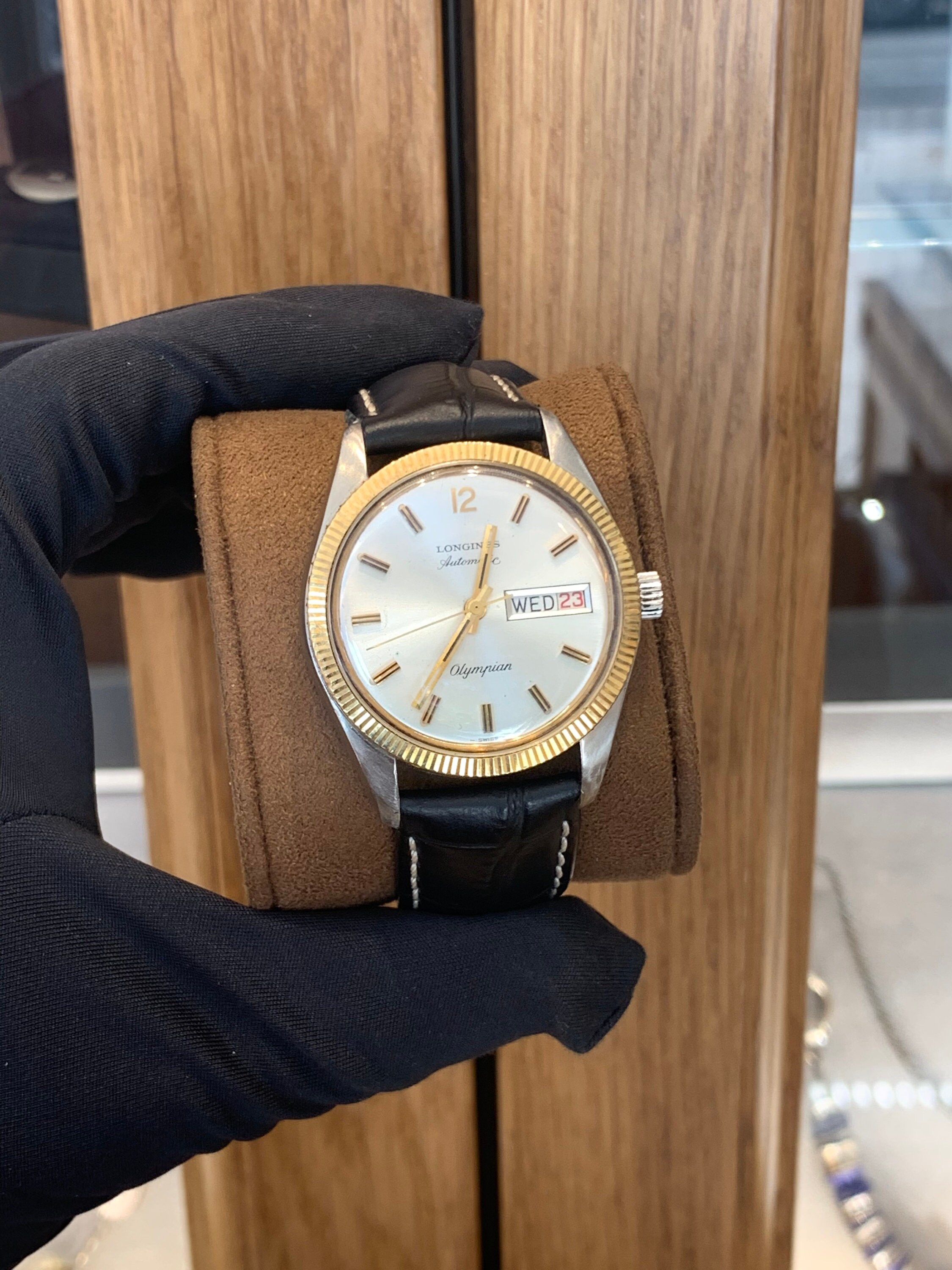 Longines Olympian Automatic Gold Watch 