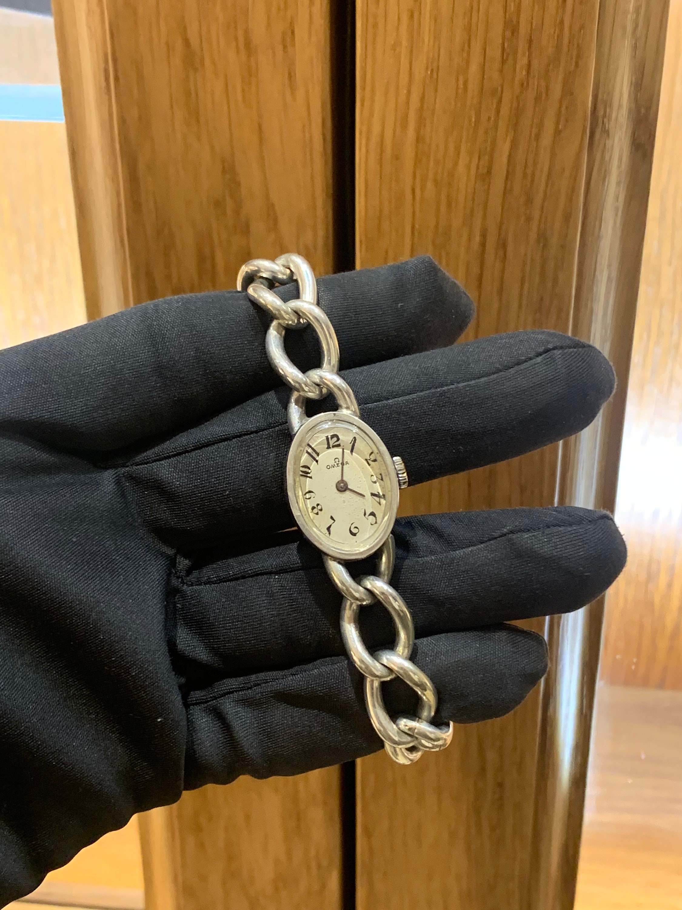 Vintage Omega Sterling Silver Watch | Etsy