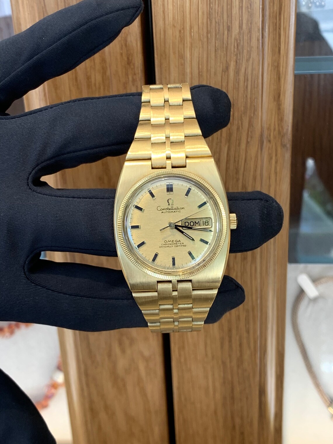 Omega Constellation 18k Gold Watch Etsy