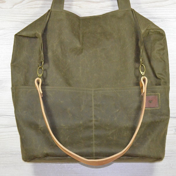 Oilskin-Tasche | großer Shopper *fritid*