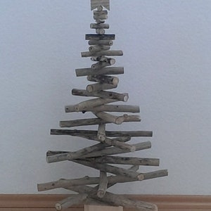 Christmas tree made of driftwood