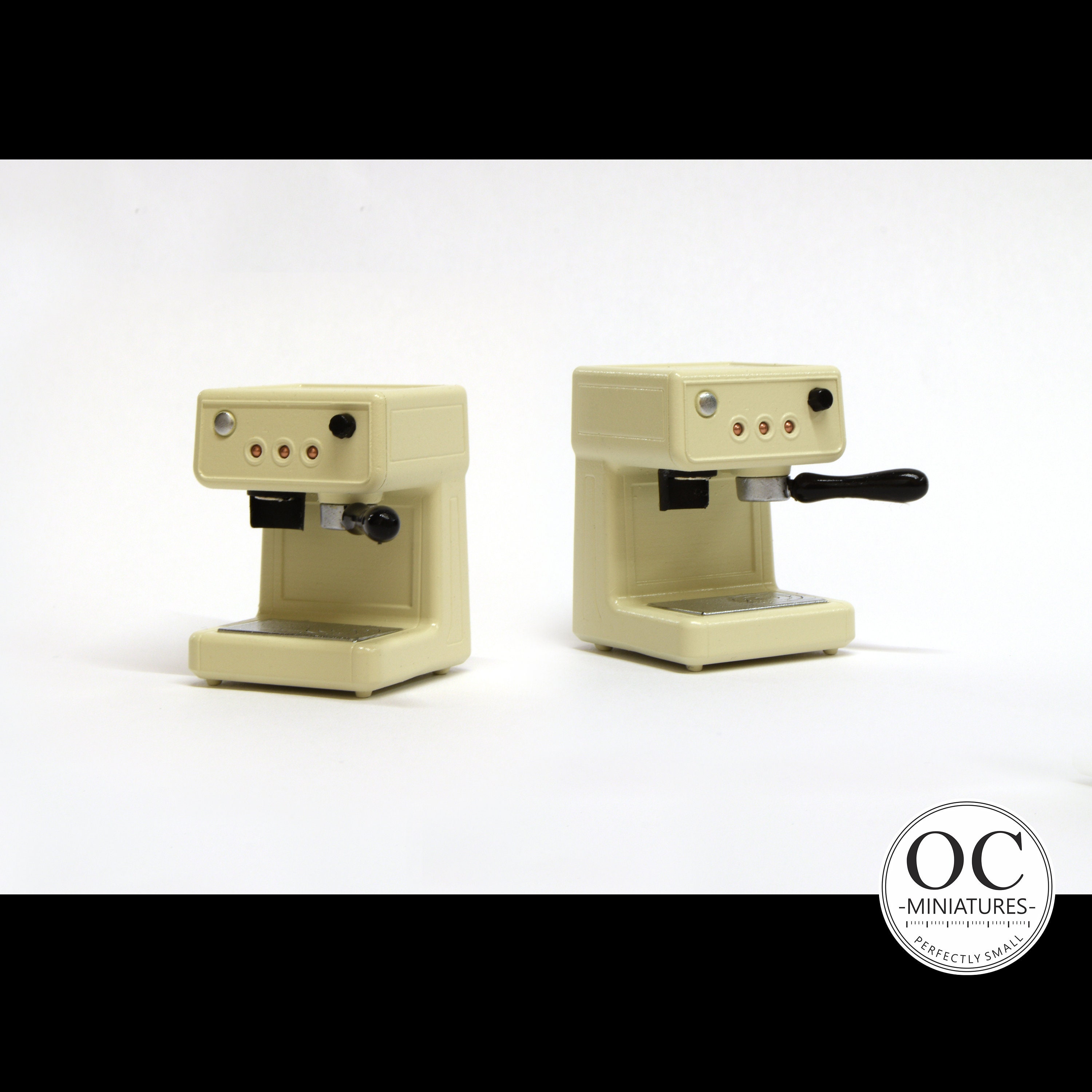 Set Macchina Per Caffè Espresso In Miniatura Scala 12° Per Casa Delle Bambole - Metallo - Foto 1