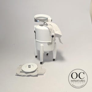 1940s Washer Drier - Classic Vintage Dollhouse Miniature Kitchen Bathroom Model 1:12 Scale