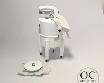1940s Washer Drier - Classic Vintage Dollhouse Miniature Kitchen Bathroom Model 1:12 Scale Furniture
