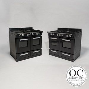 1:12 Scale Dollhouse Miniature --  Modern --  Double Oven Stove Cooker